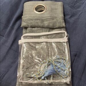 Gray Sheer Curtains with Grommets